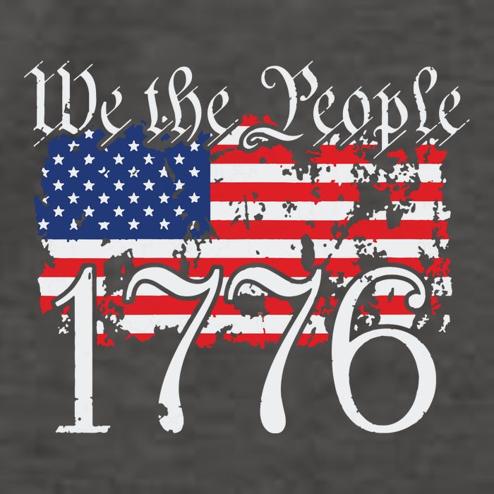 We The People 1776 US Constitution Freedom American Flag Vector Backpack