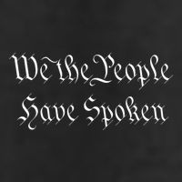 We The People Have Spoken Original Font Trump 2024 Cool Comfort Performance Bucket Hat