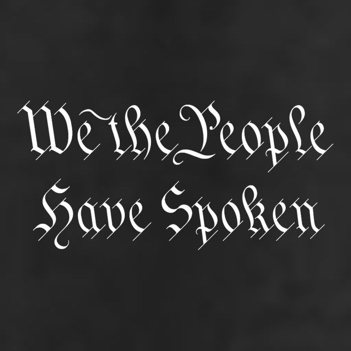 We The People Have Spoken Original Font Trump 2024 Cool Comfort Performance Bucket Hat