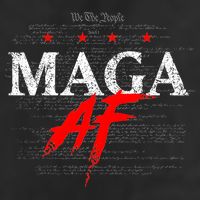 We The People Maga Af 7 Panel Mesh Trucker Snapback Hat