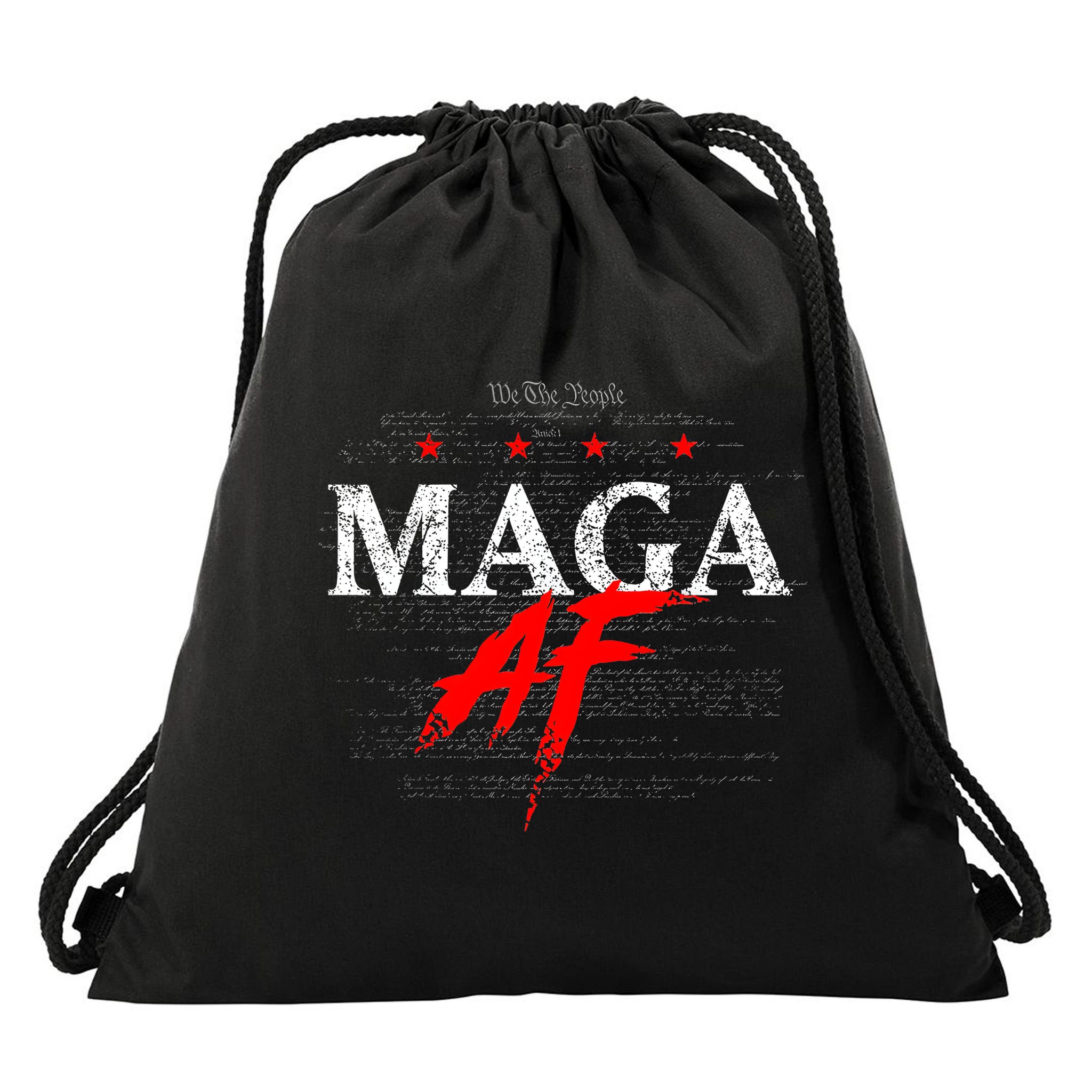 We The People Maga Af Drawstring Bag