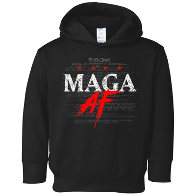 We The People Maga Af Toddler Hoodie
