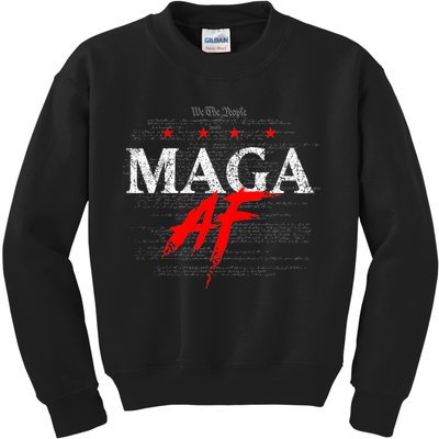We The People Maga Af Kids Sweatshirt