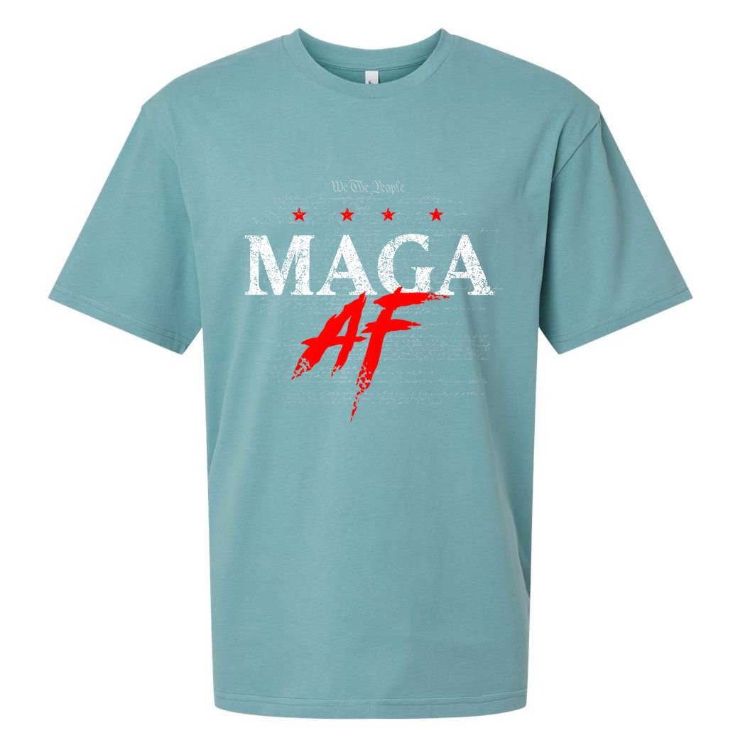 We The People Maga Af Sueded Cloud Jersey T-Shirt