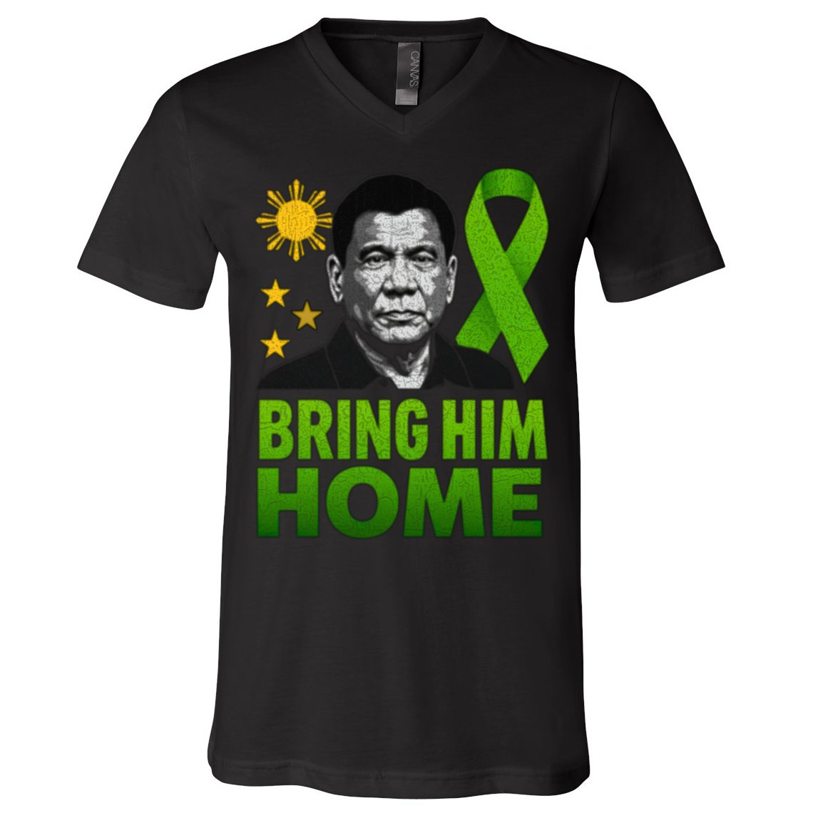 We the People Philippines Digong Apparel Duterte Bring Him Home Philippines PRRD DU30 Supporter V-Neck T-Shirt