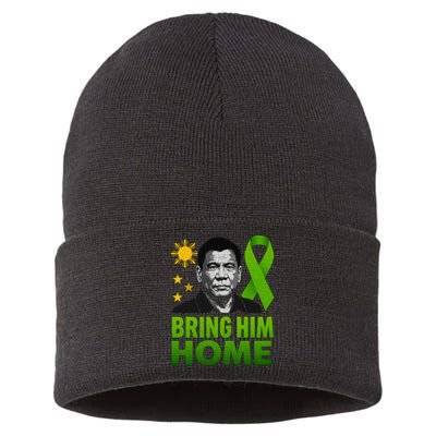 We the People Philippines Digong Apparel Duterte Bring Him Home Philippines PRRD DU30 Supporter Sustainable Knit Beanie