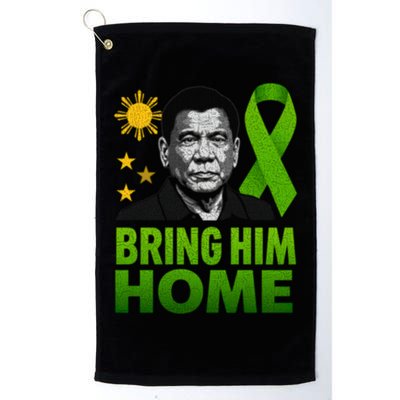 We the People Philippines Digong Apparel Duterte Bring Him Home Philippines PRRD DU30 Supporter Golf Towel