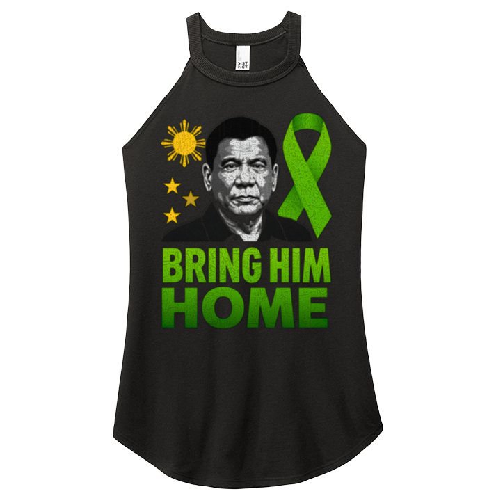 We the People Philippines Digong Apparel Duterte Bring Him Home Philippines PRRD DU30 Supporter Women's Perfect Tri Rocker Tank