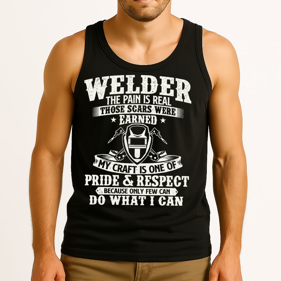 Welder The Pain Is Real Those Scars Were Earned Welding Tank Top