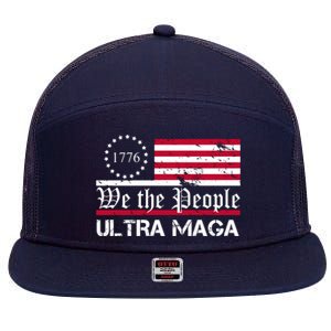 We The People 1776 Ultra Maga 7 Panel Mesh Trucker Snapback Hat