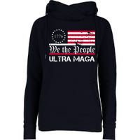 We The People 1776 Ultra Maga Womens Funnel Neck Pullover Hood