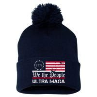 We The People 1776 Ultra Maga Pom Pom 12in Knit Beanie