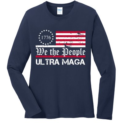 We The People 1776 Ultra Maga Ladies Long Sleeve Shirt