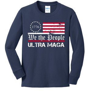 We The People 1776 Ultra Maga Kids Long Sleeve Shirt