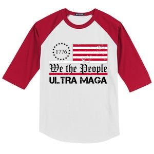 We The People 1776 Ultra Maga Kids Colorblock Raglan Jersey