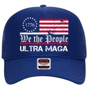 We The People 1776 Ultra Maga High Crown Mesh Back Trucker Hat