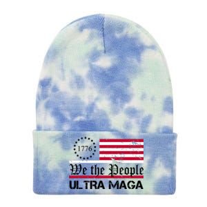 We The People 1776 Ultra Maga Tie Dye 12in Knit Beanie