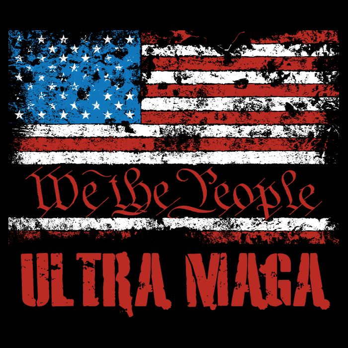 We The People Ultra MAGA King Vintage USA Flag Pride Backpack