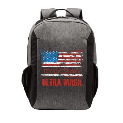 We The People Ultra MAGA King Vintage USA Flag Pride Vector Backpack