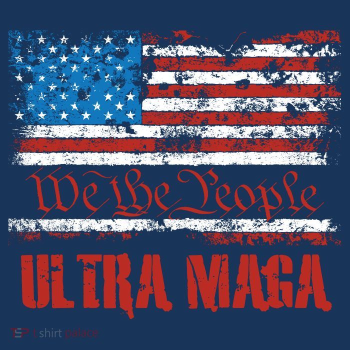 We The People Ultra MAGA King Vintage USA Flag Pride Tall T-Shirt