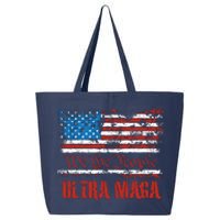 We The People Ultra MAGA King Vintage USA Flag Pride 25L Jumbo Tote