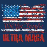We The People Ultra MAGA King Vintage USA Flag Pride Toddler T-Shirt