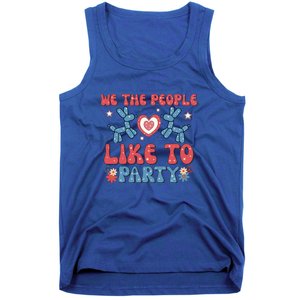 We The People Like To Party 4th Of July Retro Gift Tank Top