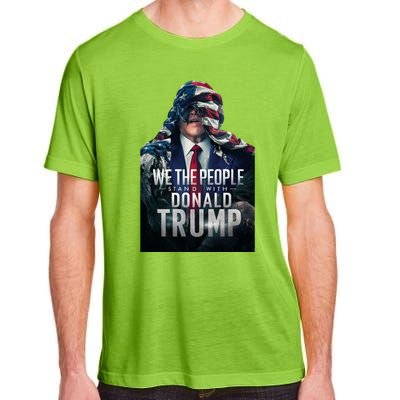 We The People Stand With Donald Trump 2024 American Flag Gift Adult ChromaSoft Performance T-Shirt