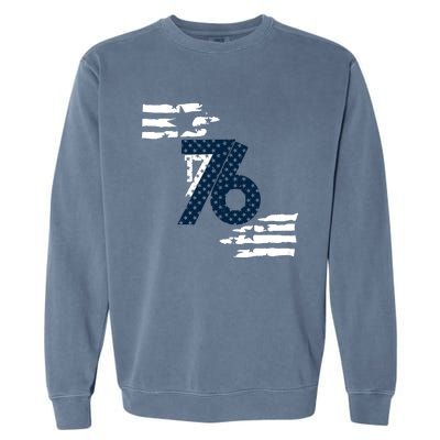 We The People 1776 American Flag Garment-Dyed Sweatshirt