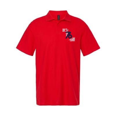 We The People 1776 American Flag Softstyle Adult Sport Polo