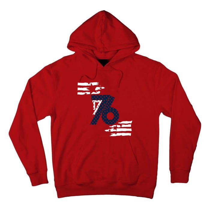 We The People 1776 American Flag Tall Hoodie