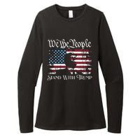 We The People Stand With Trump Womens CVC Long Sleeve Shirt