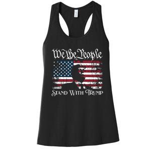 We The People Stand With Trump Women's Racerback Tank