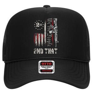 We The People 2nd That Second Amendment Pro Gun American High Crown Mesh Back Trucker Hat