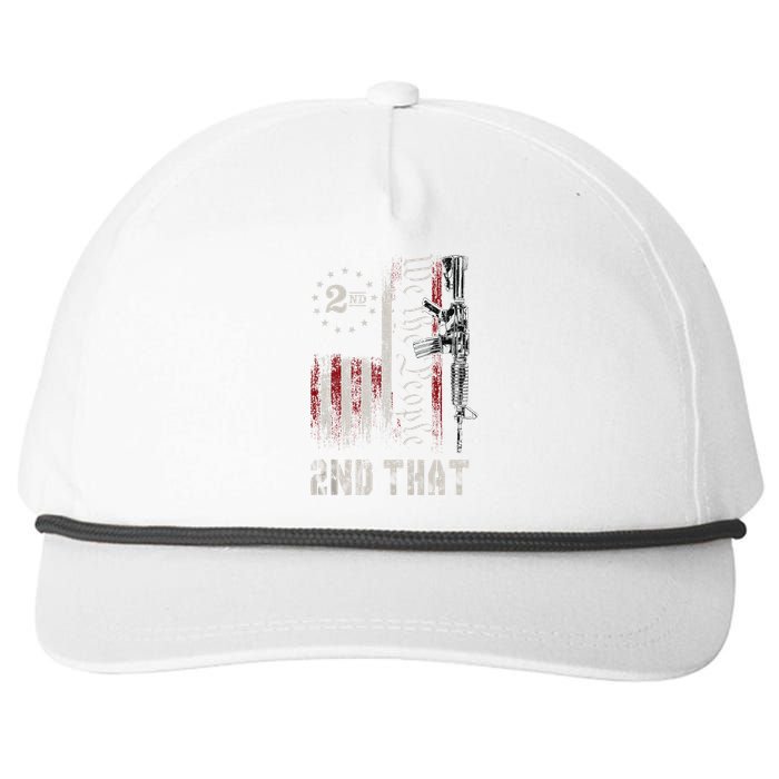 We The People 2nd That Second Amendment Pro Gun American Snapback Five-Panel Rope Hat