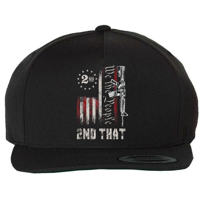 We The People 2nd That Second Amendment Pro Gun American Wool Snapback Cap