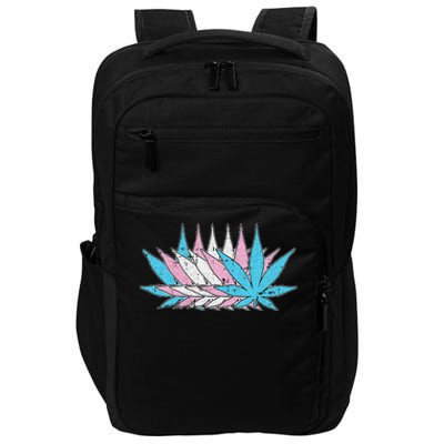 Weed Transg Pride Marijuana Lgbtq Pothead Stoner Impact Tech Backpack