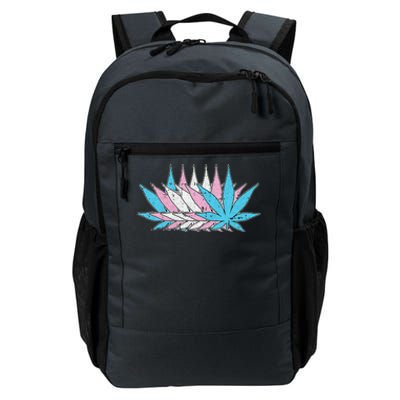 Weed Transg Pride Marijuana Lgbtq Pothead Stoner Daily Commute Backpack