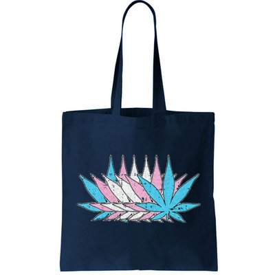 Weed Transg Pride Marijuana Lgbtq Pothead Stoner Tote Bag