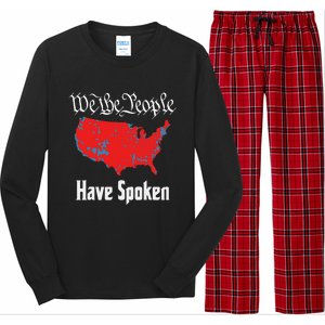 We The People Have Spoken 2024 Presidential Election Map Long Sleeve Pajama Set