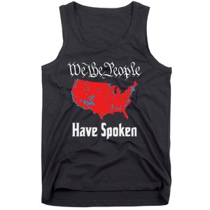 We The People Have Spoken 2024 Presidential Election Map Tank Top