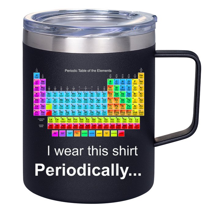 Wear This Periodically Periodic Table Of Elements 12oz Stainless Steel Coffee Mug