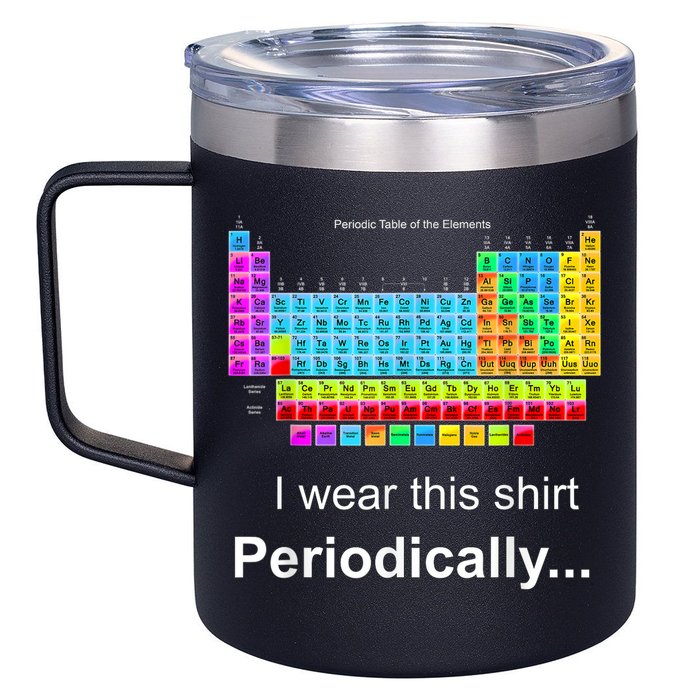 Wear This Periodically Periodic Table Of Elements 12oz Stainless Steel Coffee Mug