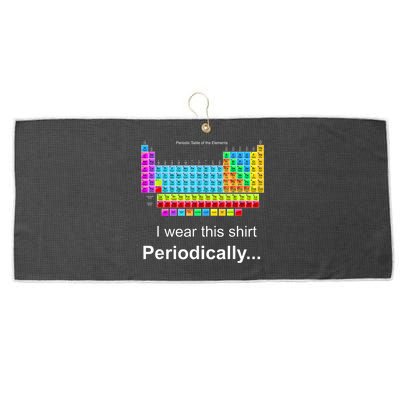 Wear This Periodically Periodic Table Of Elements Large Microfiber Waffle Golf Towel