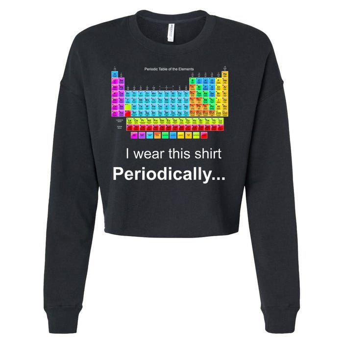 Wear This Periodically Periodic Table Of Elements Cropped Pullover Crew