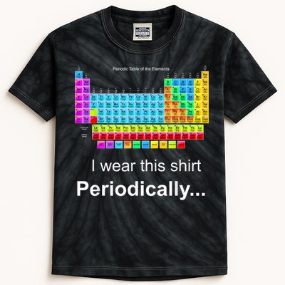 Wear This Periodically Periodic Table Of Elements Kids Tie-Dye T-Shirt