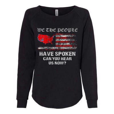 We The People Have Spoken Map Of 2024 Election Results Maga Womens California Wash Sweatshirt