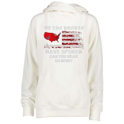 We The People Have Spoken Map Of 2024 Election Results Maga Womens Funnel Neck Pullover Hood