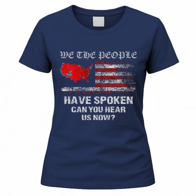 We The People Have Spoken Map Of 2024 Election Results Maga Women's T-Shirt