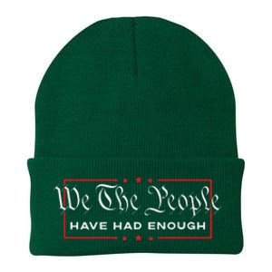 We The People Have Had Enough Anti Government Political Knit Cap Winter Beanie